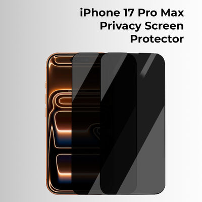 iPhone 17 Pro Max 9H Tempered Glass Privacy Screen Protector 2-Pack