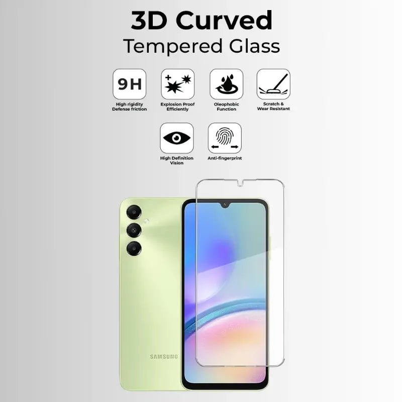 Samsung Galaxy A05s Full Coverage 9H Tempered Glass Screen - GLASSOLOGY