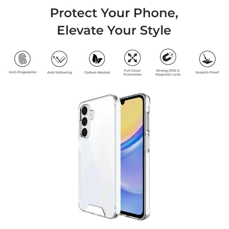 Samsung Galaxy A15 Transparent Case – Slim, Scratch - Resistant Protection - GLASSOLOGY