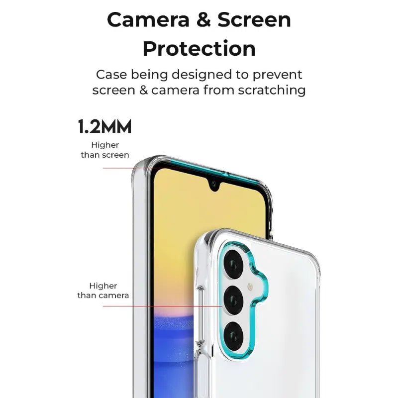 Samsung Galaxy A15 Transparent Case – Slim, Scratch - Resistant Protection - GLASSOLOGY