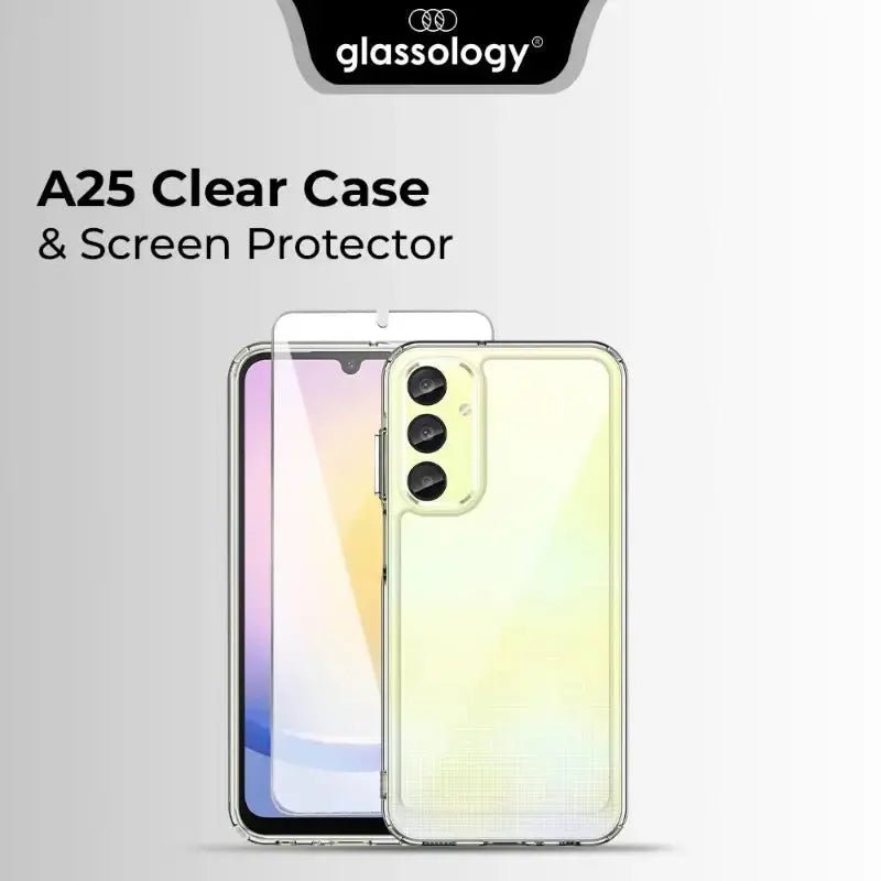 Samsung Galaxy A25 Bundle Clear Case & Screen Protector - GLASSOLOGY