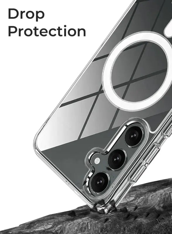 Samsung Galaxy S23 Clear Slim Silicone Case | Shockproof back cover & Camera protection - GLASSOLOGY