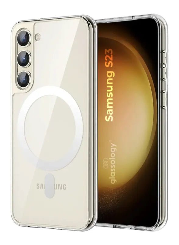 Samsung Galaxy S23 Clear Slim Silicone Case | Shockproof back cover & Camera protection - GLASSOLOGY