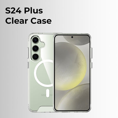 Samsung Galaxy S24 Clear Case Magnetic Shockproof, non - tarnish - Clear case - GLASSOLOGY