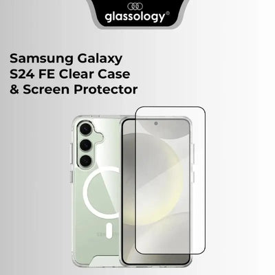 Samsung Galaxy S24 FE Clear Case + Screen Protector Bundle - GLASSOLOGY