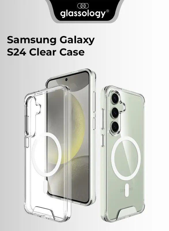Samsung Galaxy S24 MagSafe Clear Case + Screen Protector - GLASSOLOGY