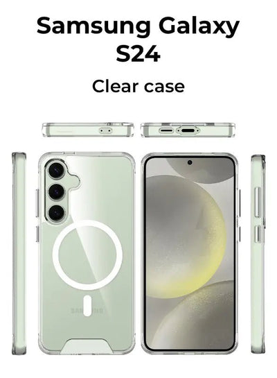 Samsung Galaxy S24+ MagSafe Clear Case + Screen Protector - GLASSOLOGY