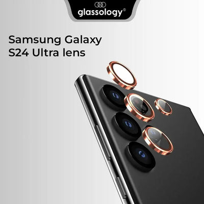 Samsung Galaxy S24 Ultra Camera Lens Guard - (Gold) - GLASSOLOGY