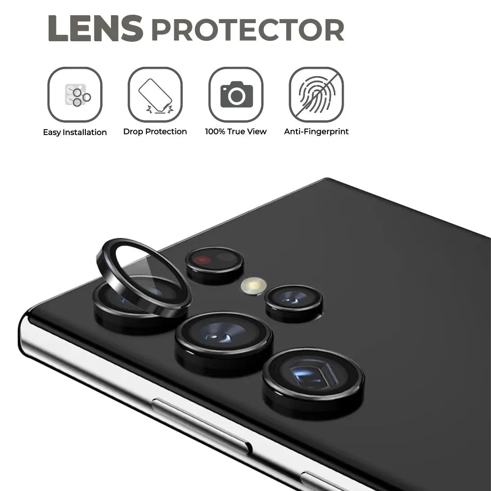 Samsung Galaxy S24 Ultra Lens Guard - (Silver) - GLASSOLOGY