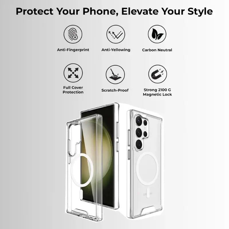 Samsung Galaxy S24 Ultra Magnetic Clear Case - GLASSOLOGY