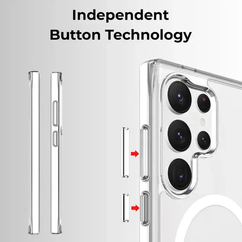 Samsung Galaxy S24 Ultra Magnetic Clear Case - GLASSOLOGY