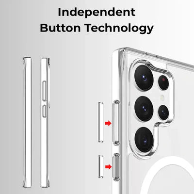 Samsung Galaxy S24 Ultra Magnetic Clear Case - GLASSOLOGY