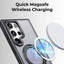 Samsung Galaxy S24 Ultra MagSafe Case Sleek Black 360° rotate ring stand. - GLASSOLOGY