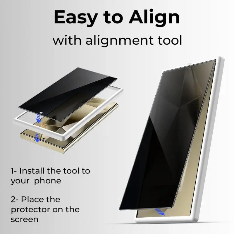 Samsung Galaxy S24 Ultra Privacy Screen Protector 9H - GLASSOLOGY