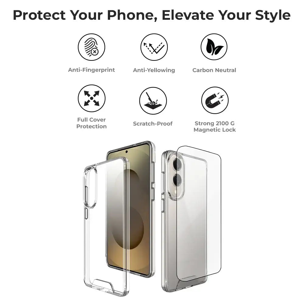 Samsung Galaxy S25 Edge Bundle Clear case & Screen Protector - GLASSOLOGY
