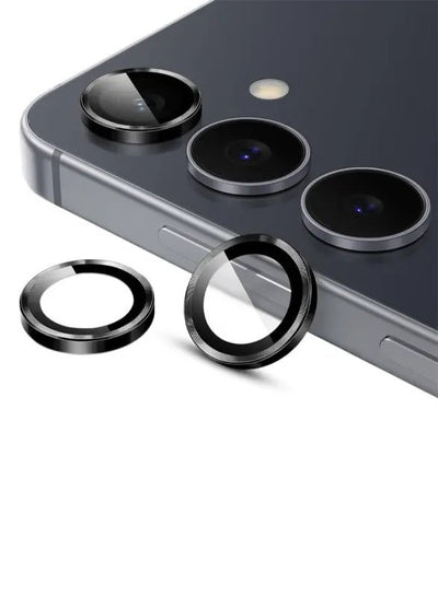 Samsung Galaxy S25 FE Camera Lens Protector – Sleek Black, Scratch Resistant - GLASSOLOGY