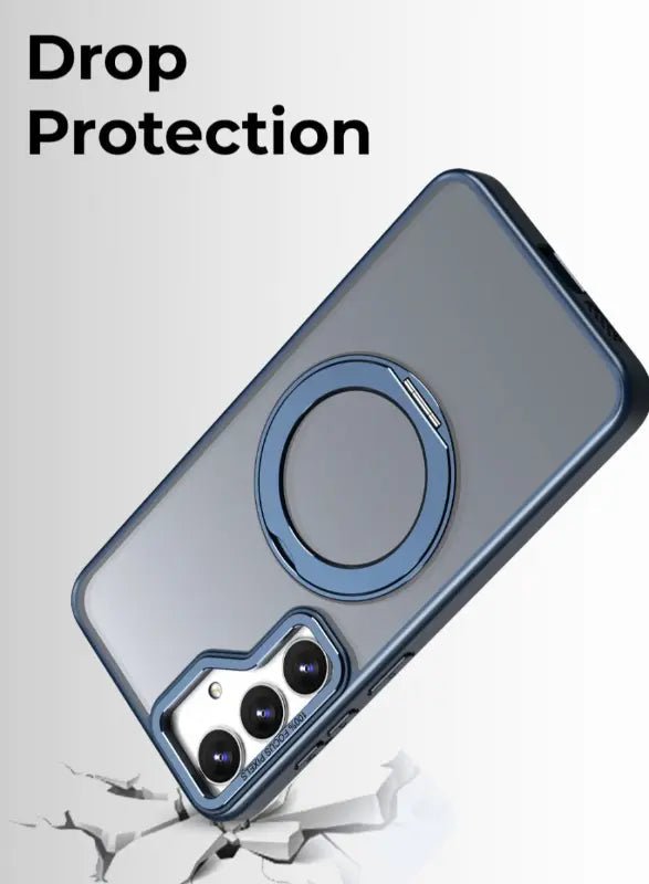 Samsung Galaxy S25 FE Magnetic Case with 360° Rotating Ring Stand | Shockproof Slim Design - GLASSOLOGY
