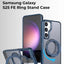 Samsung Galaxy S25 FE Magnetic Case with 360° Rotating Ring Stand | Shockproof Slim Design - GLASSOLOGY