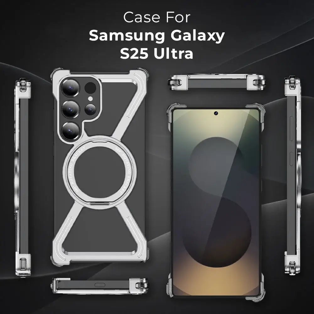 Samsung Galaxy S25 Ultra Borderless Case for - Titanium Silver - GLASSOLOGY