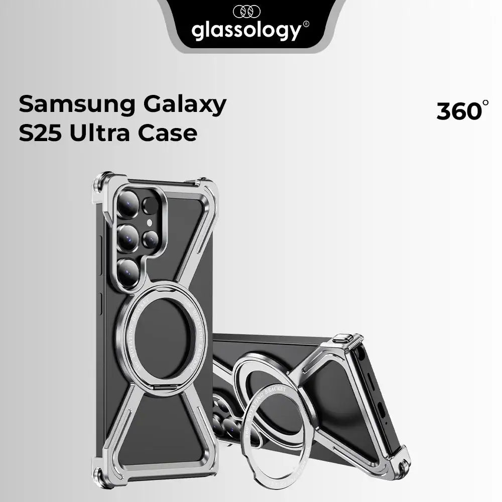 Samsung Galaxy S25 Ultra Borderless Case for - Titanium Silver - GLASSOLOGY