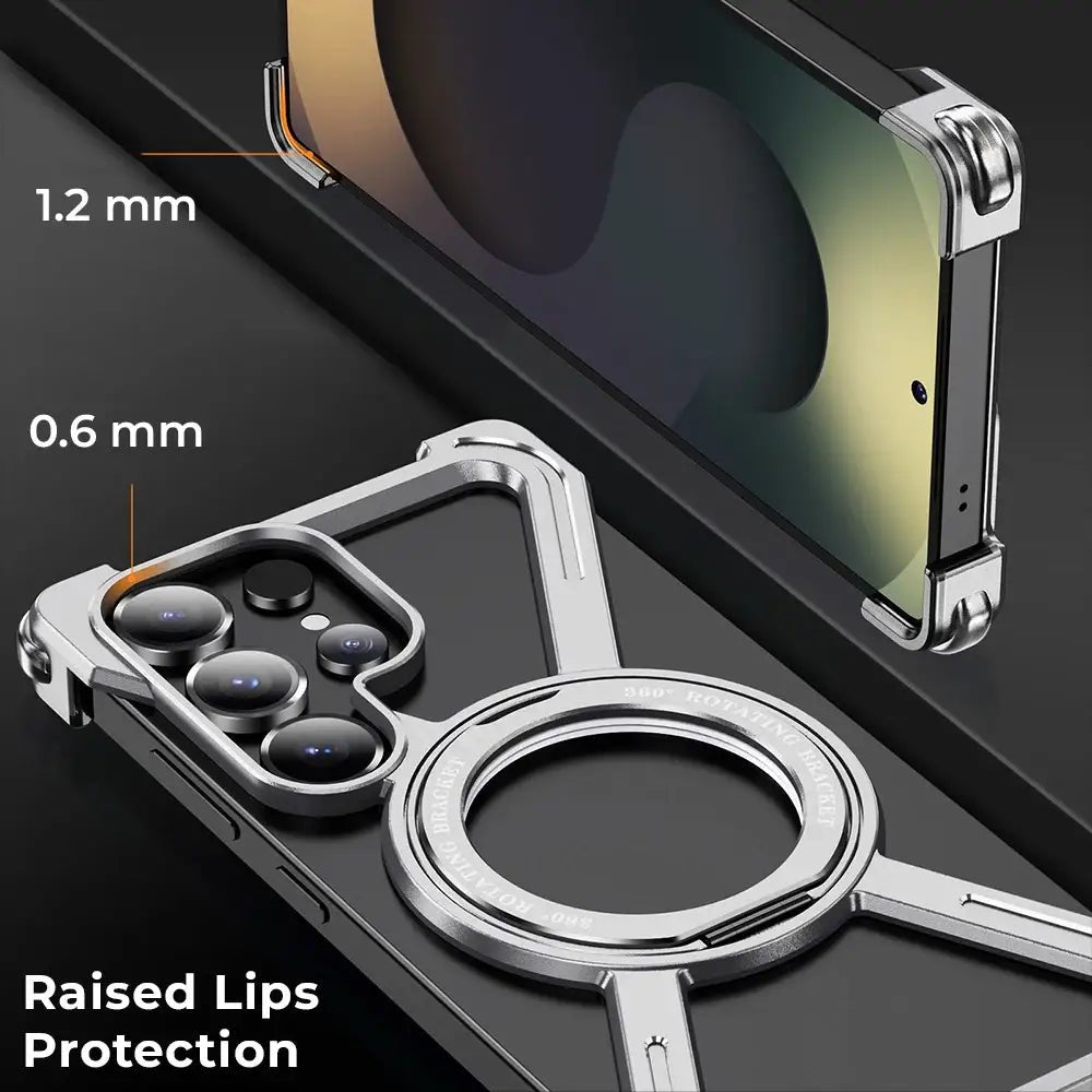 Samsung Galaxy S25 Ultra Borderless Case for - Titanium Silver - GLASSOLOGY