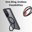 Samsung Galaxy S25 Ultra Magnetic Protective Slim Case 360°rotate ring stand - Transparent - GLASSOLOGY