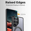 Samsung Galaxy S25 Ultra Magnetic Protective Slim Case 360°rotate ring stand - Transparent - GLASSOLOGY