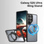 Samsung Galaxy S25 Ultra Magnetic Protective Slim Case 360°rotate ring stand - Transparent - GLASSOLOGY