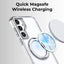 Samsung Galaxy S25 Ultra Magnetic Protective Slim Case 360°rotate ring stand(Transparent) - GLASSOLOGY