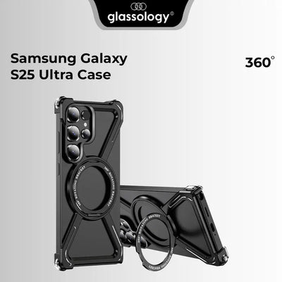 Samsung Galaxy S25 Ultra Magnetic Ring Case | 360° Rotating - GLASSOLOGY