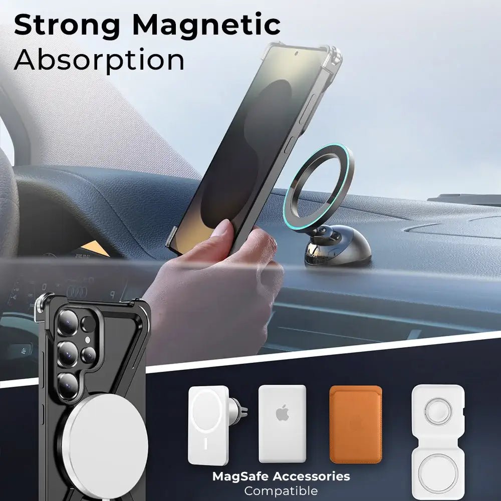 Samsung Galaxy S25 Ultra Magnetic Ring Case | 360° Rotating - GLASSOLOGY
