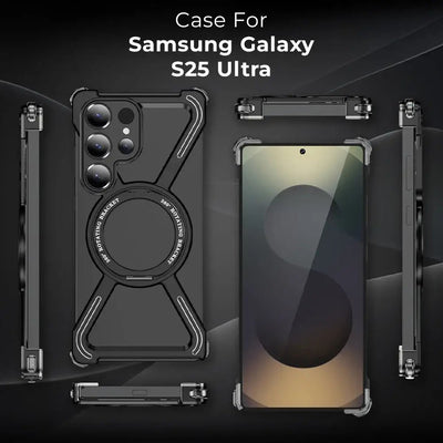 Samsung Galaxy S25 Ultra Magnetic Ring Case | 360° Rotating - GLASSOLOGY