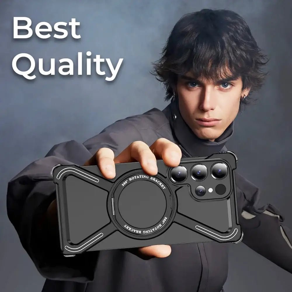 Samsung Galaxy S25 Ultra Magnetic Ring Case | 360° Rotating - GLASSOLOGY