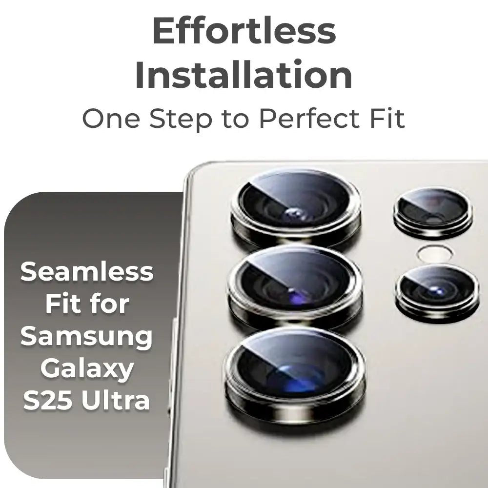 Samsung Galaxy S25 Ultra Tempered Glass Camera Lens - GLASSOLOGY