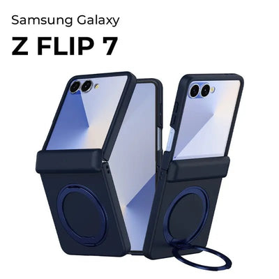 Samsung Galaxy Z Flip7 360° Rotating MagSafe Ring Stand - Blue case - GLASSOLOGY