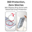 Samsung Galaxy Z Flip7 360° Rotating MagSafe Ring Stand - Clear case. - GLASSOLOGY