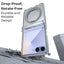 Samsung Galaxy Z Flip7 360° Rotating MagSafe Ring Stand - Clear case. - GLASSOLOGY