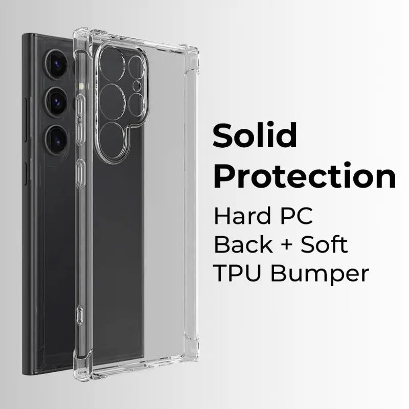 Samsung S23 Ultra Transparent Slim Back Cover with Camera guard - GLASSOLOGY