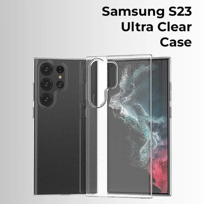 Samsung S23 Ultra Transparent Slim Back Cover with Camera guard - GLASSOLOGY