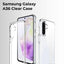 Samsung Galaxy A36 clear case with Glassology branding on a white background