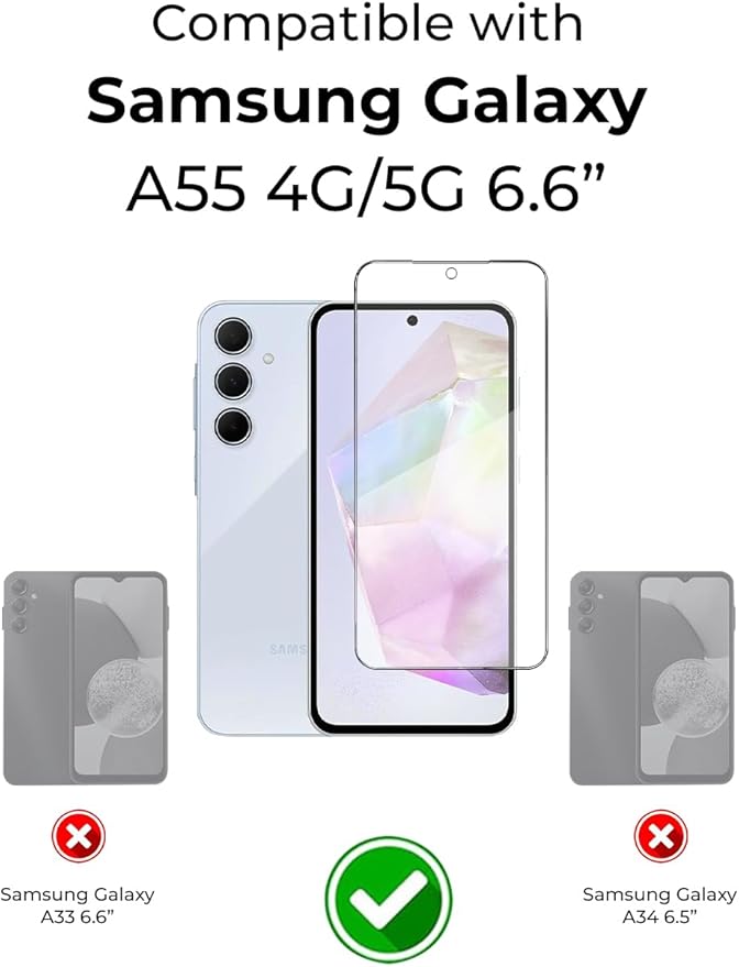 Screen Protector for Samsung Galaxy S24 | HD Clear Scratch Protection - GLASSOLOGY