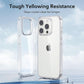 iPhone 15 Series Shockproof Anti Yellowing Crystal Clear Military Grade Protection Bumper Case Cover (Transparent )