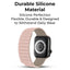Smartwatch Band Apple Compatible 42mm Magnetic Silicone - GLASSOLOGY