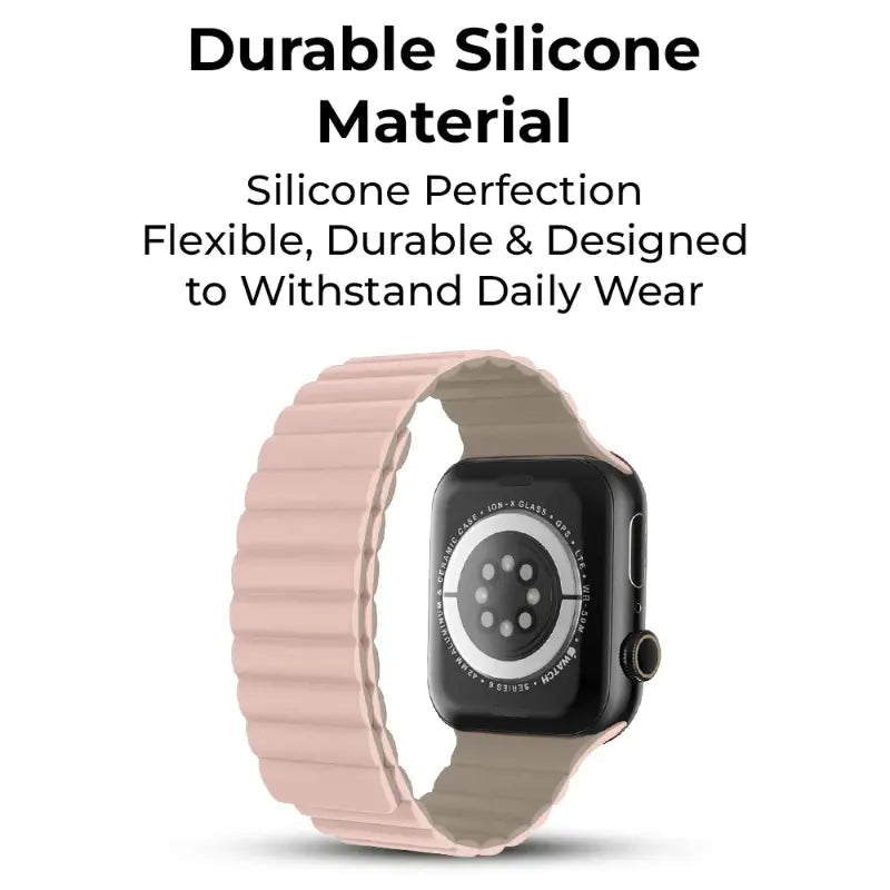 Smartwatch Band Apple Compatible 42mm Magnetic Silicone - GLASSOLOGY