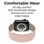 Smartwatch Band Apple Compatible 42mm Magnetic Silicone - GLASSOLOGY