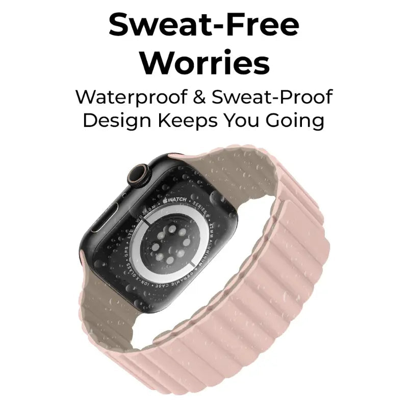 Smartwatch Band Apple Compatible 42mm Magnetic Silicone - GLASSOLOGY