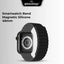 Smartwatch Band Apple Compatible 46mm Magnetic Silicone (Black) - GLASSOLOGY