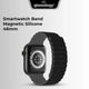 Smartwatch Band Apple Compatible 46mm Magnetic Silicone (Black) - GLASSOLOGY