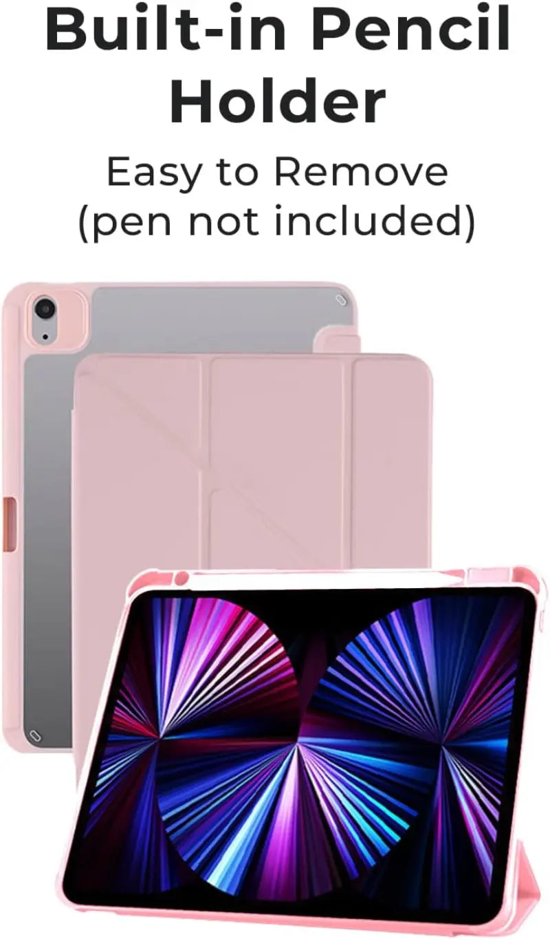 iPad Pro 13 (2024) Folding Case + Screen protector (Pink)