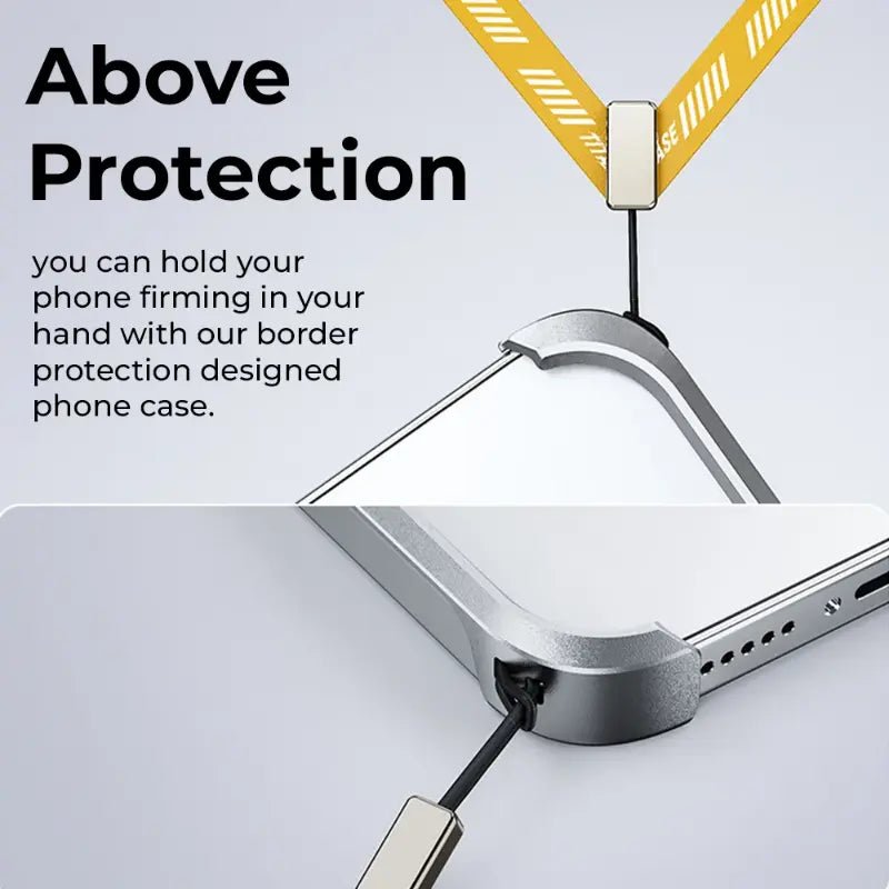 Titanium Z - Frame Case with 360° Ring Stand - Silver - GLASSOLOGY